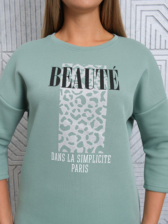 Свитшот женский Бьюти фисташка