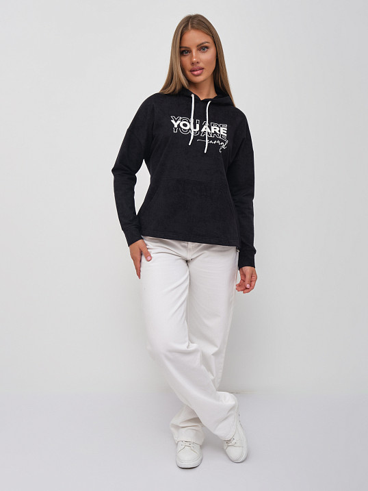 Толстовка женская Винтаж черный