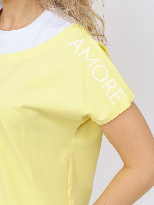 Футболка женская Аморе лимон
