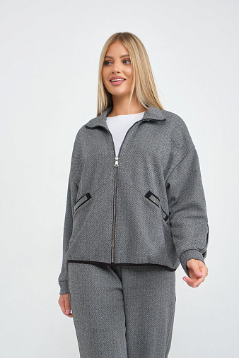 Костюм женский Валенсия серый