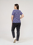 Футболка женская Незабудка индиго/цветы