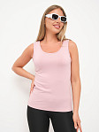 Майка вискозная однотонная пудра