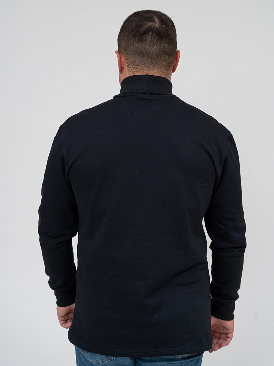 Водолазка мужская футер черная