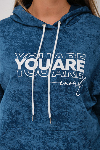 Толстовка женская Винтаж петроль