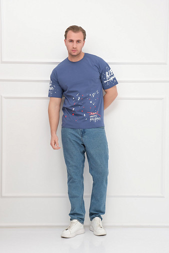 Футболка мужская Дорс индиго