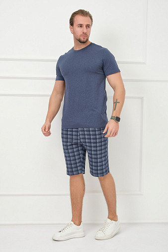 Костюм мужской Джой синий/клетка