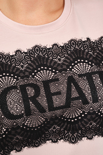 Футболка женская Юна пудра