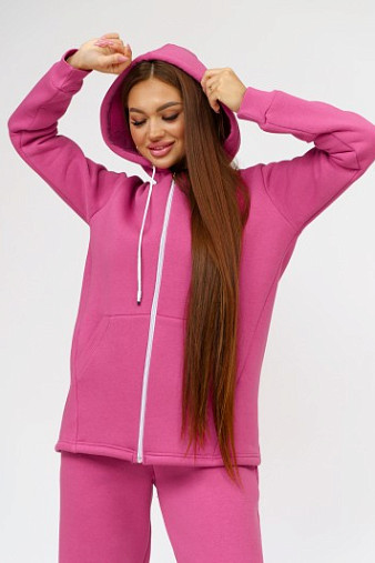 Толстовка женская Гамма на молнии брусника