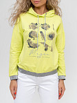 Толстовка женская Элен лимон