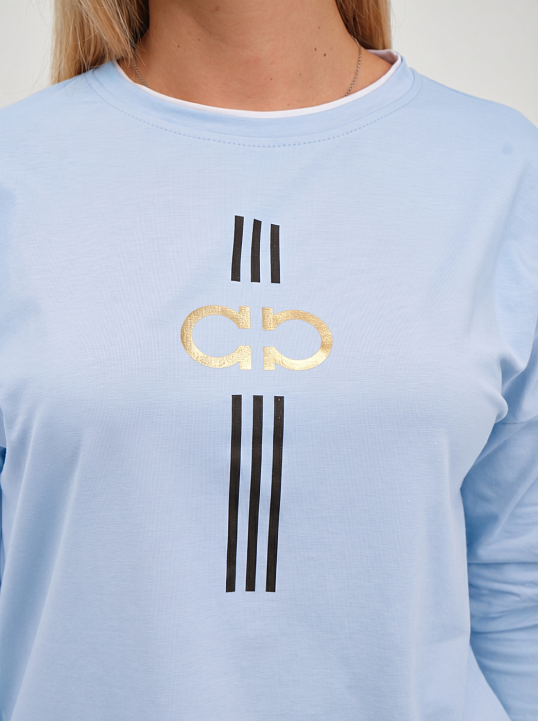 Лонгслив женский Мадлен св.голубой