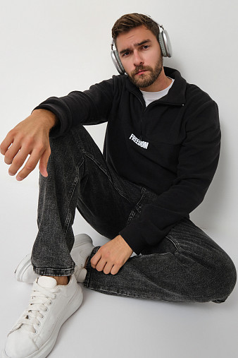 Толстовка муж. Драйв флис черный