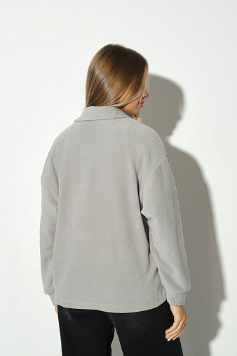 Толстовка жен. Тренд-2 флис св.серый