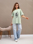 Футболка женская Жанет фисташка
