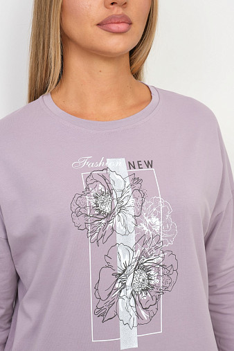 Лонгслив Стиль св.лиловый