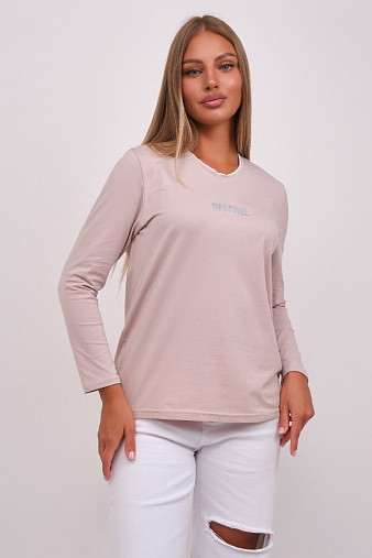 Лонгслив женский Сигма пудра