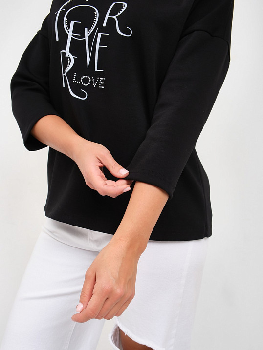 Свитшот женский Одри черный