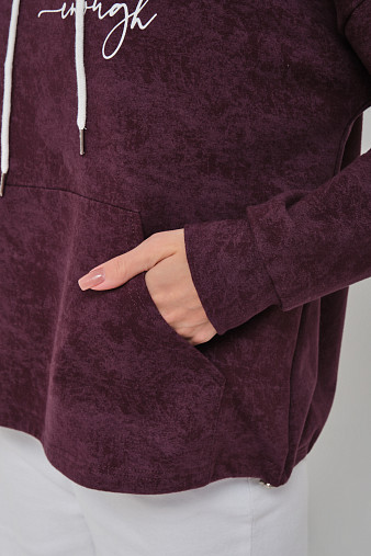 Толстовка женская Винтаж баклажан