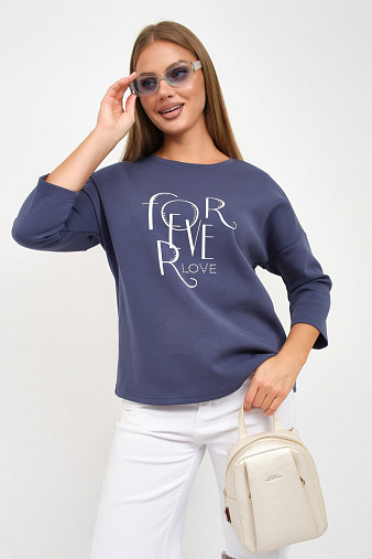 Свитшот женский Одри индиго