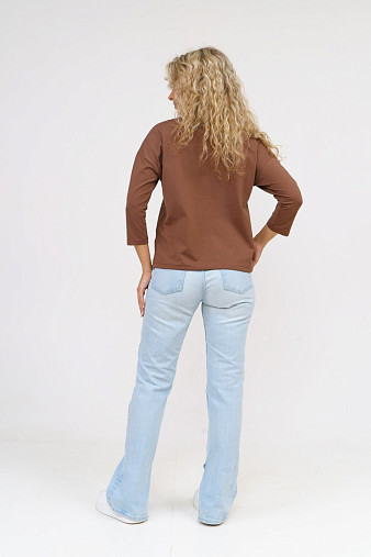 Лонгслив Николь шоколад