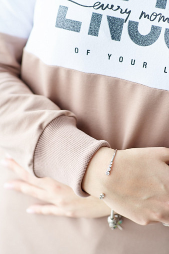 Толстовка женская Триада шоколад/беж