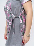 Костюм Симона серый/цветы