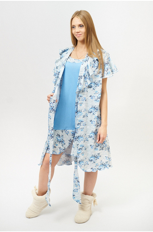 Комплект Джульетта хлопок голубой