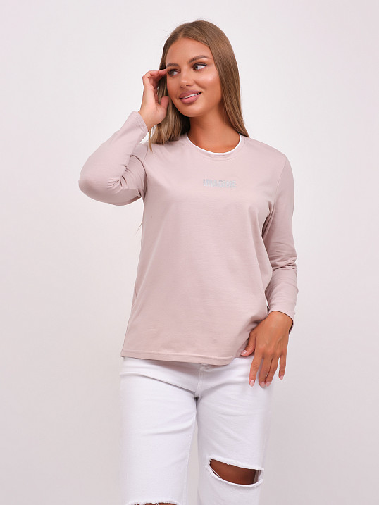 Лонгслив женский Сигма пудра