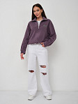 Толстовка жен. Тренд флис т.лиловый