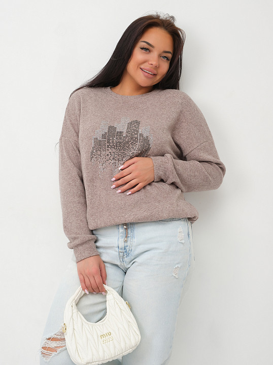 Джемпер женский Келли бежевый