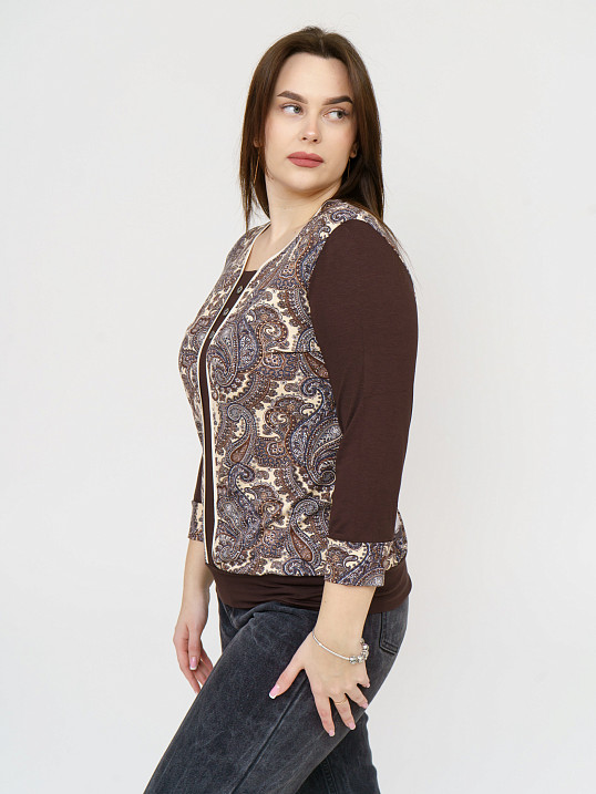 Джемпер Марина коричневый