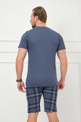 Костюм мужской Джой индиго/клетка