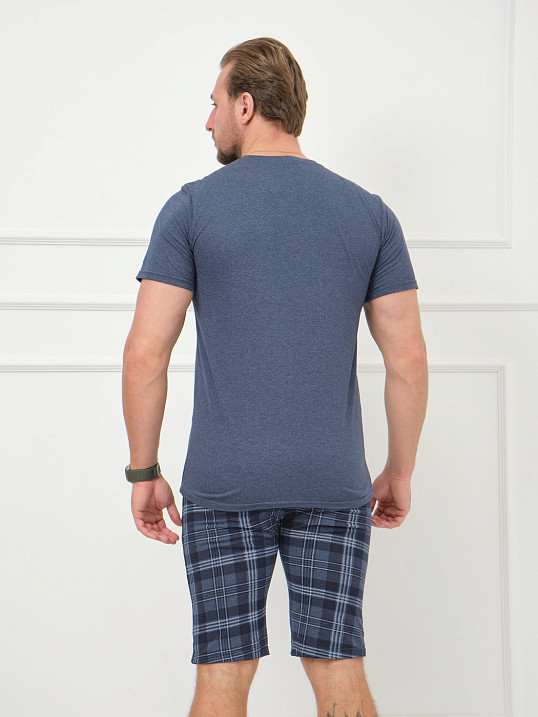 Костюм мужской Джой индиго/клетка