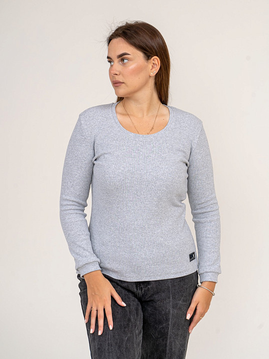 Джемпер Валери серый меланж