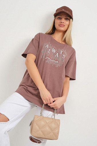 Футболка женская Флай шоколад