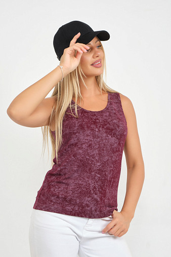 Майка вискозная варенка марсала