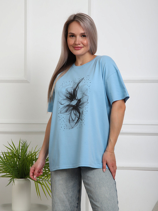 Футболка женская Жанет голубой