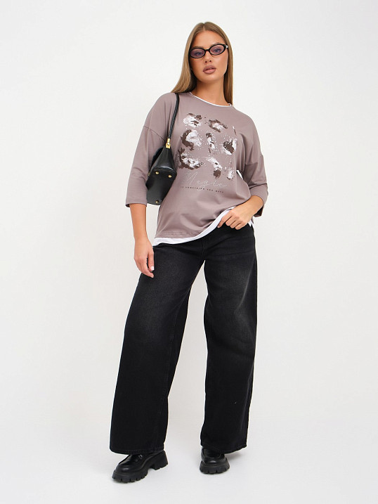 Лонгслив женский Тудей визон