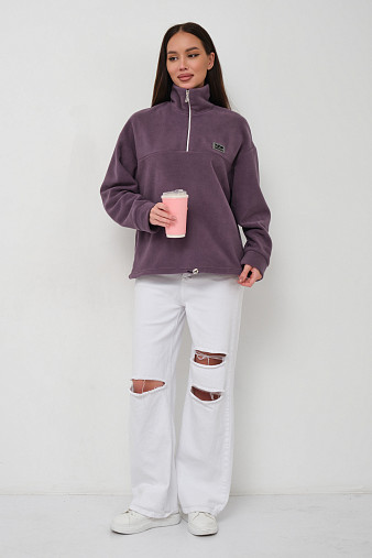 Толстовка жен. Тренд флис т.лиловый
