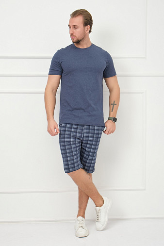 Костюм мужской Джой синий/клетка