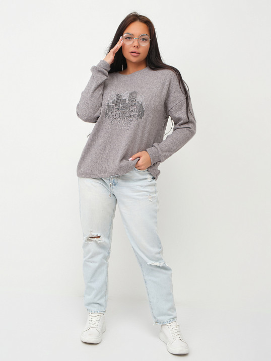 Джемпер женский Келли серый