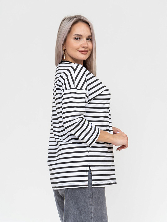 Лонгслив Горизонт черный