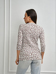 Лонгслив Флирт экрю/леопард