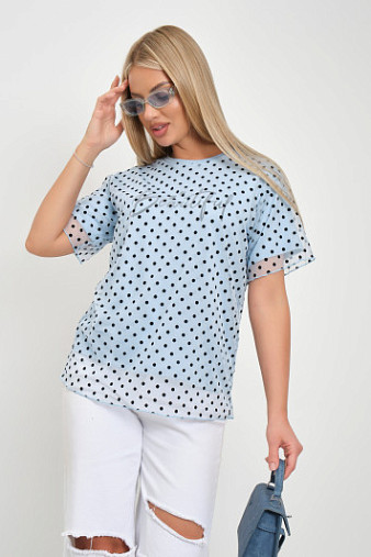 Футболка женская Бьюти вискоза голубой