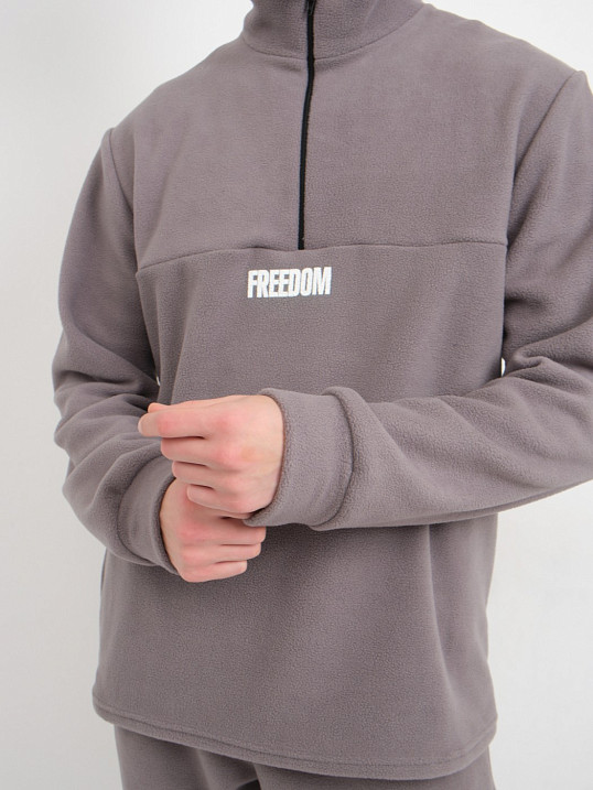 Костюм мужской Бэст флис серый