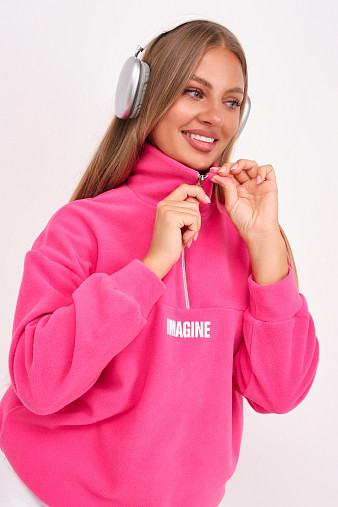 Толстовка жен. Тренд-2 флис малина