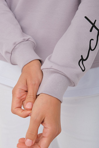 Толстовка женская Дабл св.серый