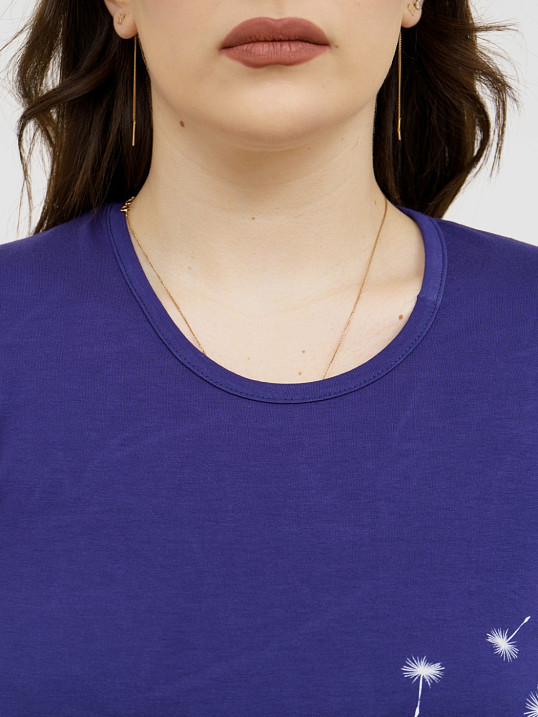 Футболка Одуванчик черника