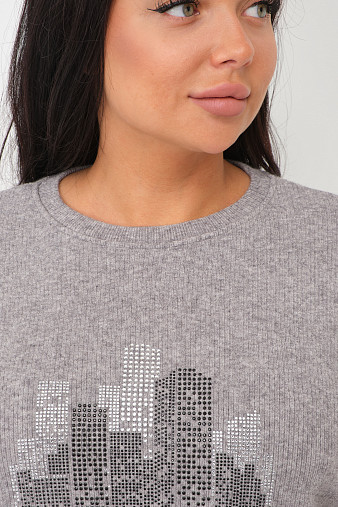 Джемпер женский Келли серый
