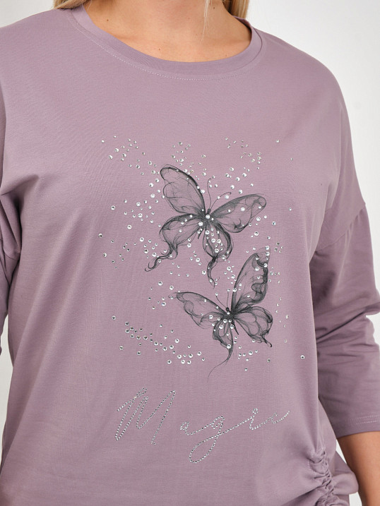 Лонгслив женский Сати корица