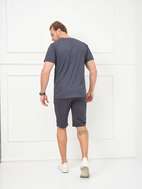 Костюм Эверест мужской синий меланж